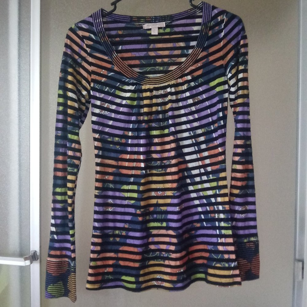Romeo & Juliet Couture Long Sleeve Floral Top S